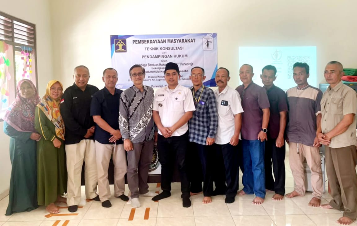Pemberdayaan Masyarakat Melalui Teknik Konsultasi dan Pendampingan Hukum di Kelurahan Lugosobo